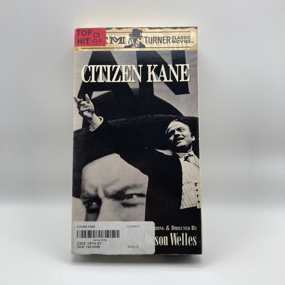 Citizen Kane (VHS, 1999) Orson Welles Classic Drama Film Turner Classic Movies